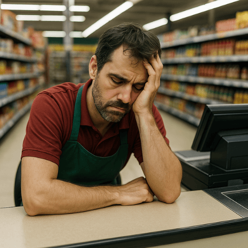 Relatos anônimos revelam a dura realidade enfrentada por funcionários de supermercados em Joinville, com impactos graves na saúde mental e qualidade de vida.